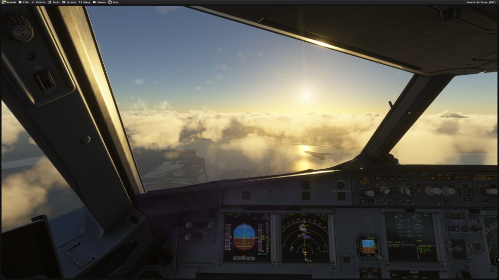 Bildergalerie: Fenix A320 – Takeoff bis Cruise